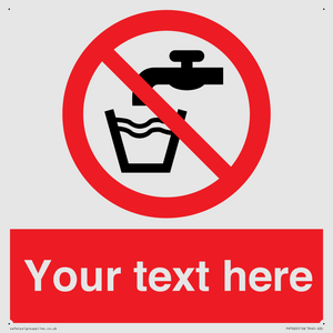 Custom prohibition not drinking water